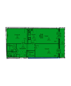 Квартира 79 м², 3-комнатная - изображение 1