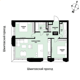66,5 м², 2-комнатная квартира 32 756 416 ₽ - изображение 71