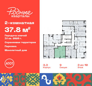 Квартира 37,8 м², 2-комнатная - изображение 2