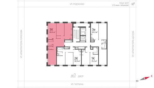 86,1 м², 3-комнатная квартира 43 500 476 ₽ - изображение 63