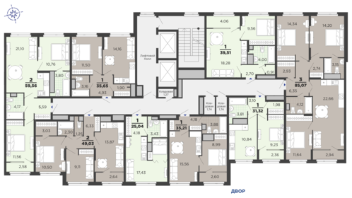 36,8 м², 1-комнатная квартира 4 736 560 ₽ - изображение 29