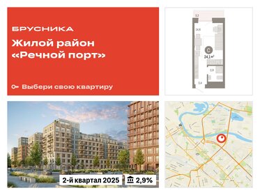 13 м², квартира-студия 2 200 000 ₽ - изображение 90