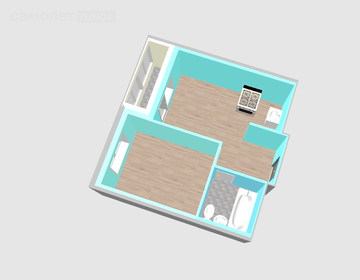 34 м², 1-комнатная квартира 5 080 000 ₽ - изображение 54