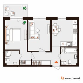 Квартира 54,6 м², 2-комнатная - изображение 1