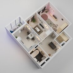 Квартира 55,9 м², студия - изображение 5