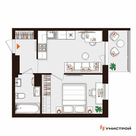 Квартира 34,4 м², 1-комнатная - изображение 1