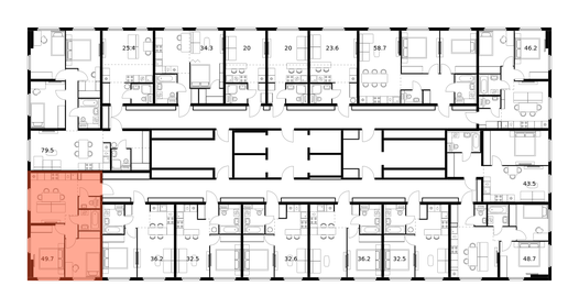 59,8 м², 3-комнатная квартира 8 400 000 ₽ - изображение 102