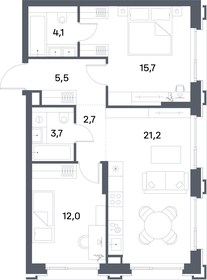 46,8 м², 2-комнатная квартира 8 200 000 ₽ - изображение 27
