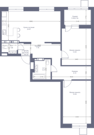 85,6 м², 3-комнатная квартира 15 000 000 ₽ - изображение 43