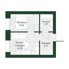 34 м², 1-комнатная квартира 4 300 000 ₽ - изображение 71