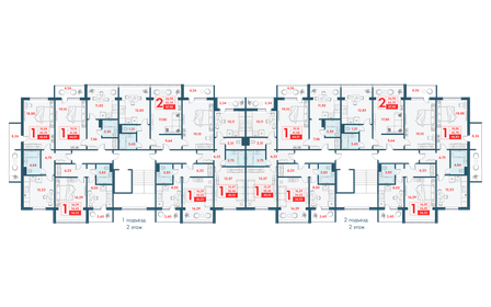 44,3 м², 1-комнатная квартира 3 590 000 ₽ - изображение 49