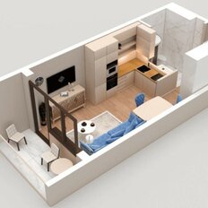Квартира 27,3 м², 1-комнатные - изображение 1
