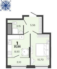 40 м², 1-комнатная квартира 4 800 000 ₽ - изображение 44