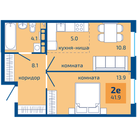 36 м², 2-комнатная квартира 4 639 958 ₽ - изображение 43