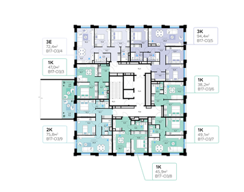 44 м², 2-комнатная квартира 10 500 000 ₽ - изображение 99