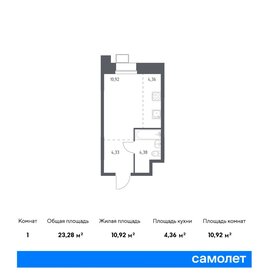 22,2 м², квартира-студия 8 900 000 ₽ - изображение 130