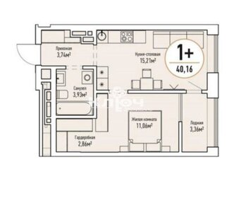 31,9 м², 1-комнатная квартира 4 200 000 ₽ - изображение 11
