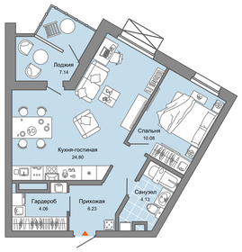 48 м², 2-комнатная квартира 6 721 188 ₽ - изображение 24