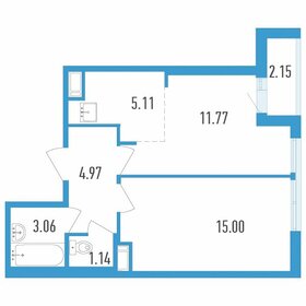 Квартира 42,1 м², 2-комнатная - изображение 1