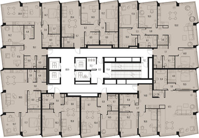 52,4 м², 2-комнатная квартира 56 251 084 ₽ - изображение 37