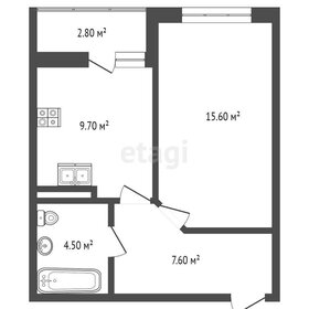 Квартира 45 м², 1-комнатная - изображение 1