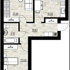 Квартира 134 м², 3-комнатная - изображение 1