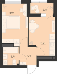 35,9 м², 1-комнатная квартира 5 166 000 ₽ - изображение 19