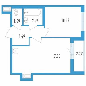 Квартира 38,2 м², 1-комнатная - изображение 1