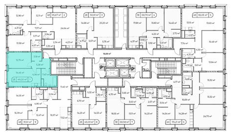 49,4 м², 1-комнатная квартира 34 140 000 ₽ - изображение 69