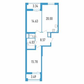 52,5 м², 2-комнатная квартира 8 950 000 ₽ - изображение 93