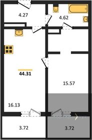 44,1 м², 1-комнатная квартира 5 948 100 ₽ - изображение 18