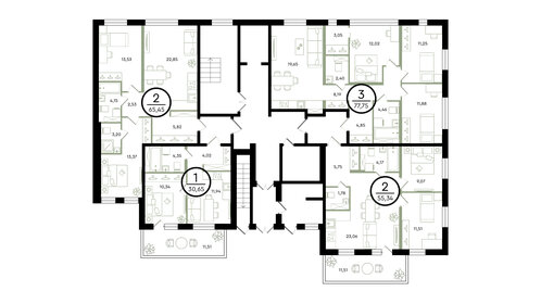 81,1 м², 3-комнатная квартира 9 170 000 ₽ - изображение 30