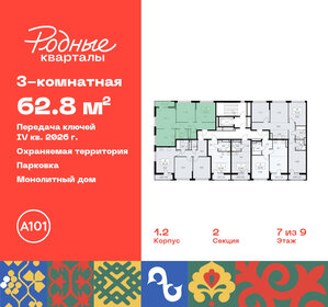 62,8 м², 3-комнатная квартира 13 759 354 ₽ - изображение 28