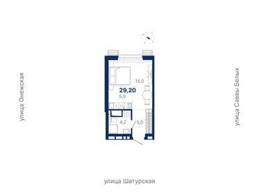 Квартира 29,2 м², студия - изображение 1