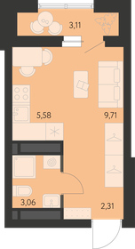 22,1 м², квартира-студия 3 707 000 ₽ - изображение 14