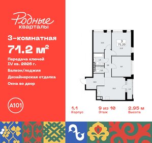 75,6 м², 3-комнатная квартира 17 300 000 ₽ - изображение 41