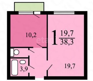 Квартира 39,4 м², 1-комнатная - изображение 1