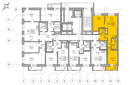 61,7 м², 2-комнатная квартира 9 950 000 ₽ - изображение 25