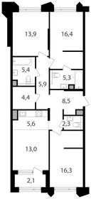 106,4 м², 4-комнатные апартаменты 49 804 620 ₽ - изображение 96