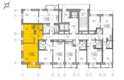 47,5 м², 1-комнатные апартаменты 13 490 000 ₽ - изображение 125