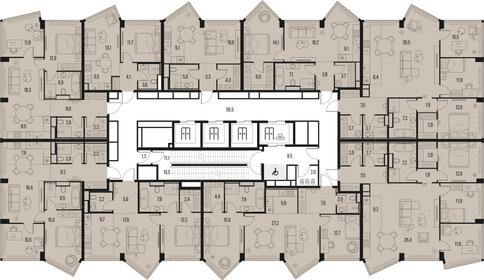 39 м², 1-комнатная квартира 24 700 000 ₽ - изображение 21