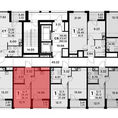 Квартира 36,1 м², 1-комнатная - изображение 3