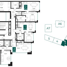 Квартира 84,3 м², 2-комнатная - изображение 2
