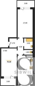 72,2 м², 2-комнатная квартира 7 800 000 ₽ - изображение 21