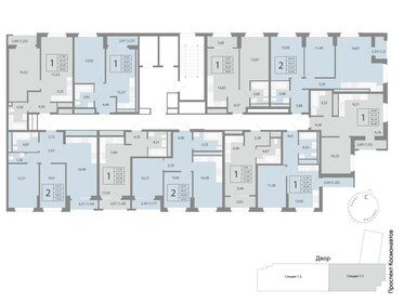 53 м², 2-комнатная квартира 5 400 000 ₽ - изображение 89