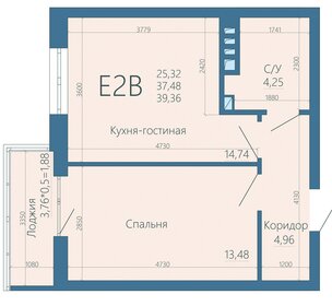 58,4 м², 3-комнатная квартира 4 750 000 ₽ - изображение 138