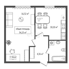 Квартира 34,2 м², 2-комнатная - изображение 2