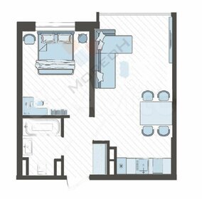 Квартира 37 м², 1-комнатная - изображение 1