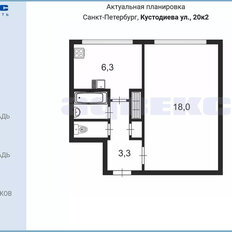 Квартира 31 м², 1-комнатная - изображение 2