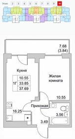 38 м², 1-комнатная квартира 4 300 000 ₽ - изображение 102